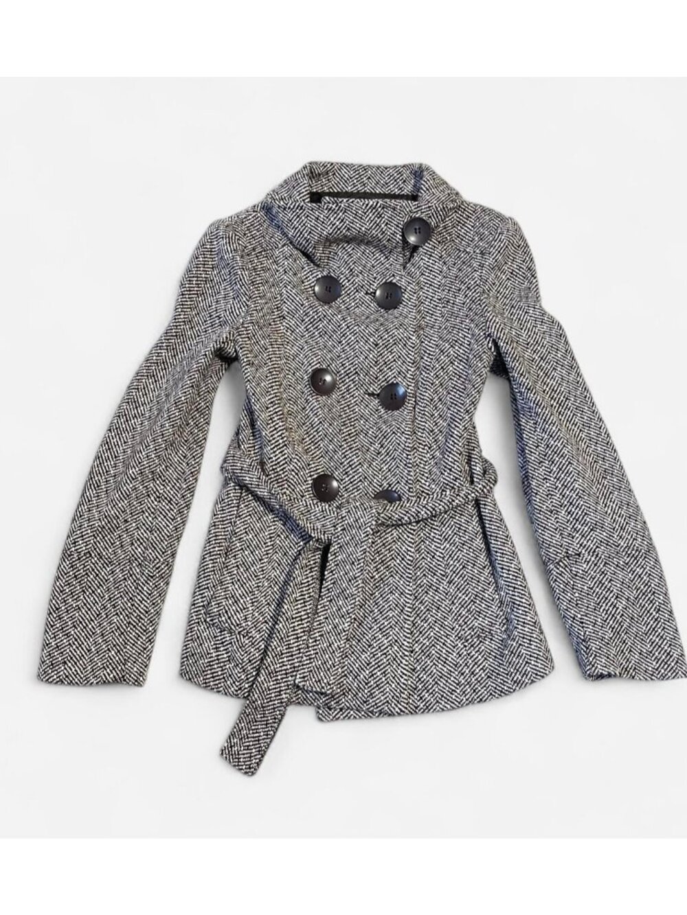 Y2K peacoat with BeltSize: S